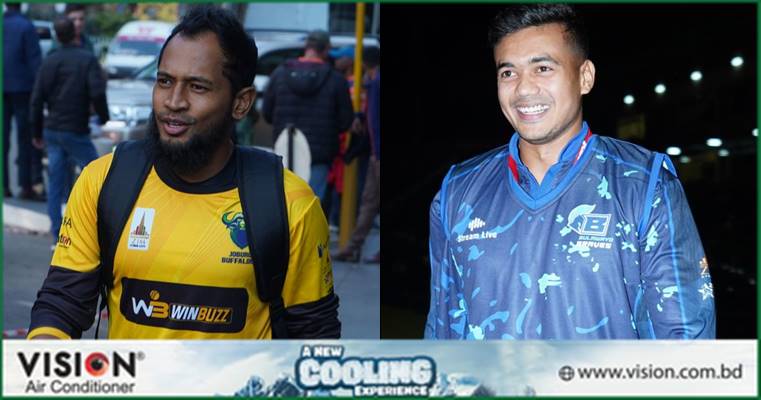 তাসকিনের আগুনে বোলিং, ব্যাটিংয়ে মুশফিকের টর্নেডো